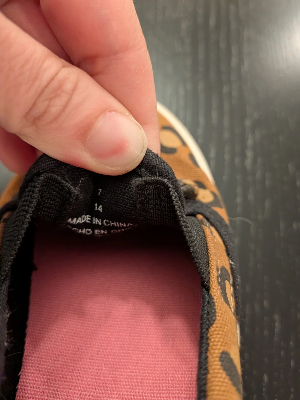 Old Navy Kids Slip-On Leopard Print Sneakers - Brown & Black